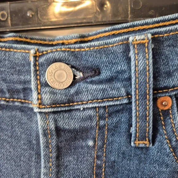 Levi's Wedgie Straight Button Fly Jeans Size 29 x 28 - Picture 5 of 15